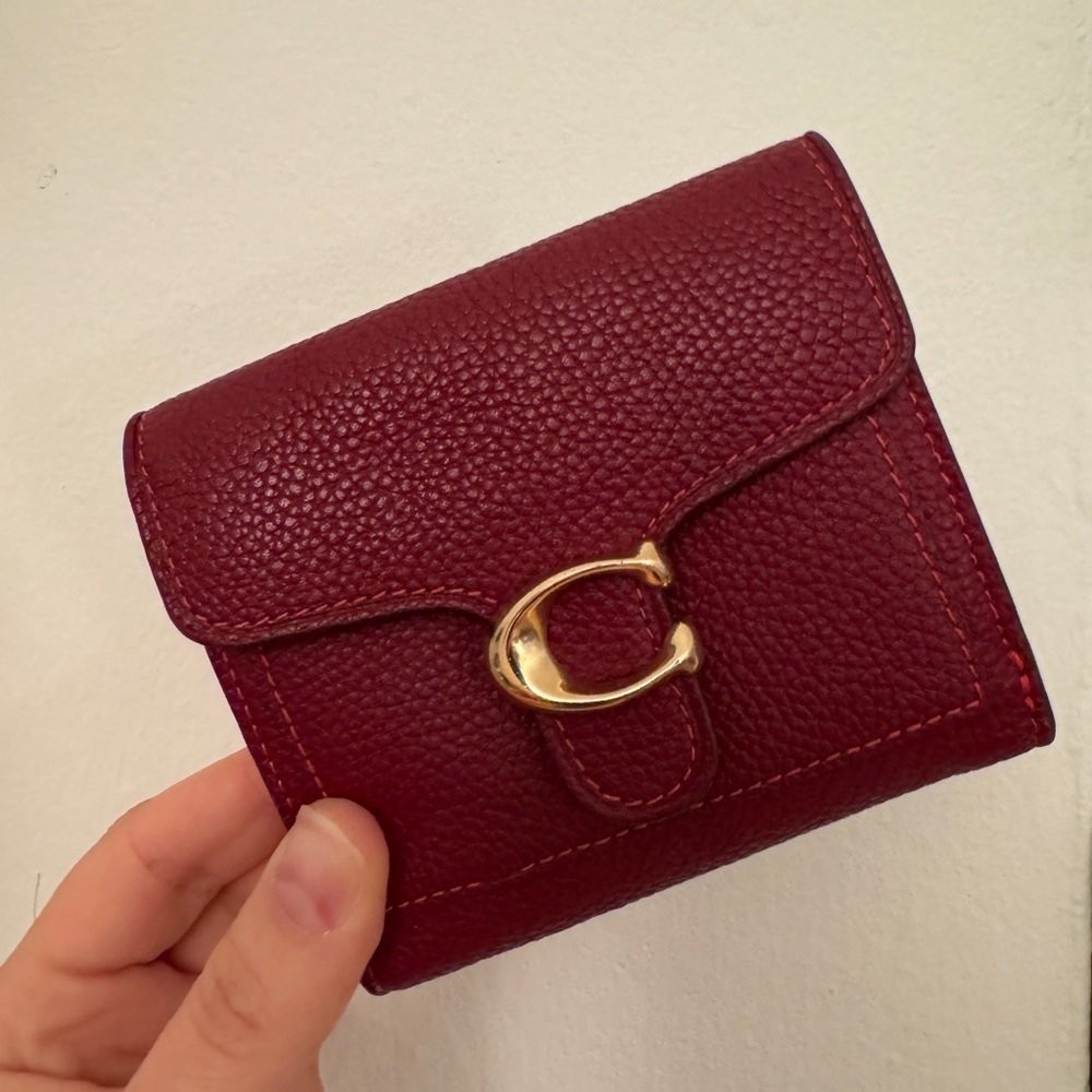 Coach Tabby Buckle Trifold Wallet